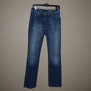 Sz F38 YSL Yves Saint Laurent Blue Denim Bootcut Jeans